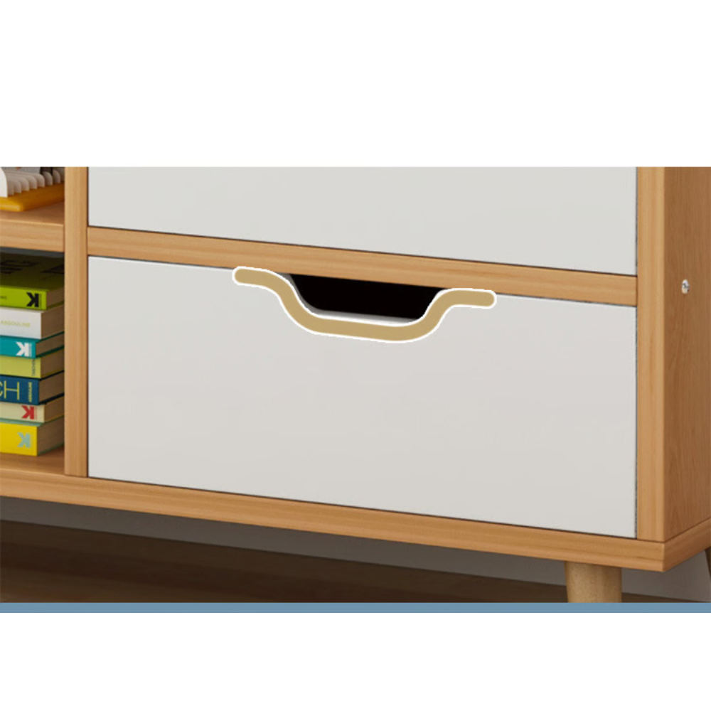 מזנון סלון דגם MSH-12-4 עץ עם לבן ROSSO ITALY - יבואן רשמי