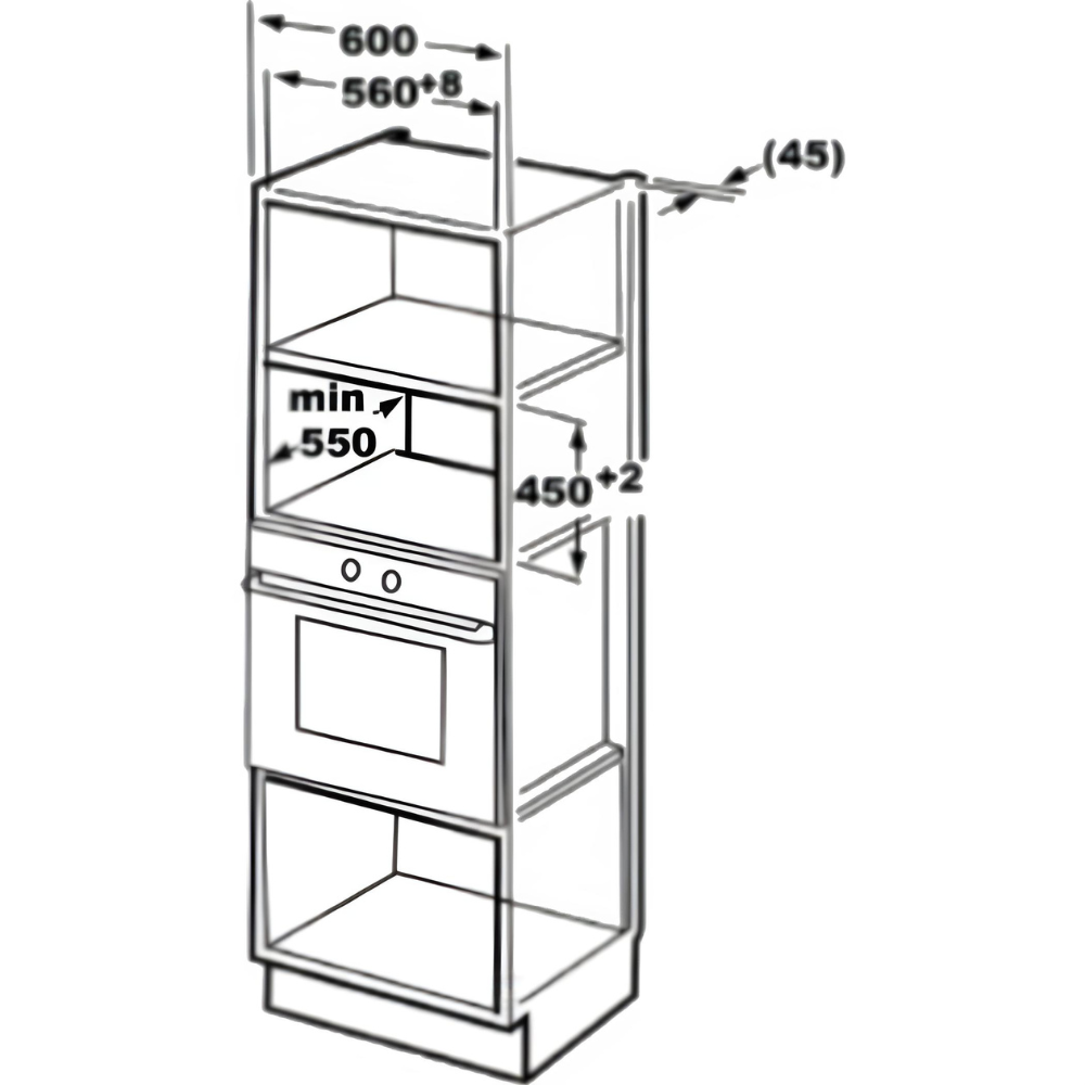 מיקרוגל בנוי דיגיטלי משולב גריל ותנור טורבו 34 ליטר Sauter MW6646 - גימור נירוסטה מוברשת אחריות ע"י - יבואן הרשמי
