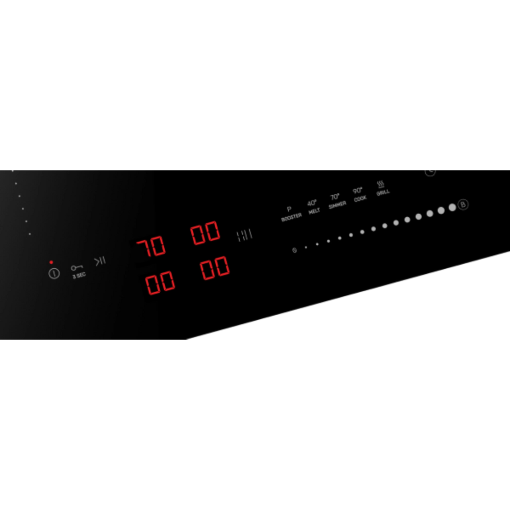 כיריים אינדוקציה 4 מוקדי בישול 60 ס"מ Sauter SHI6550 - תלת פאזי - גימור שחור אחריות ע"י - יבואן הרשמי