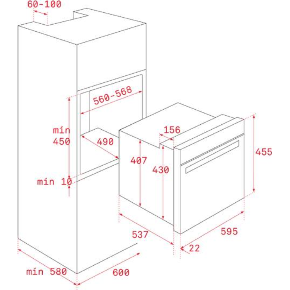 תנור בנוי 45 ס"מ TEKA HLC 8400 שחור - יבואן רשמי