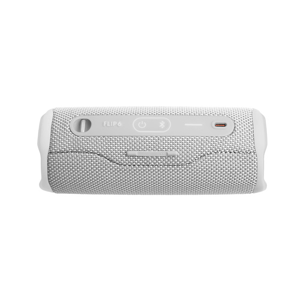 רמקול נייד אלחוטי JBL Flip 6 - צבע לבן - K.B.V