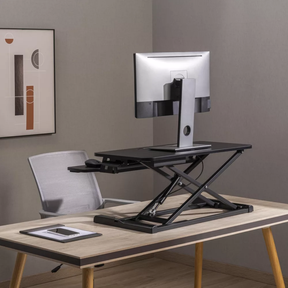 עמדת עבודה הידראולית מתכווננת למצב ישיבה/עמידה LUMI / Audioline STD-01 - יבואן רשמי