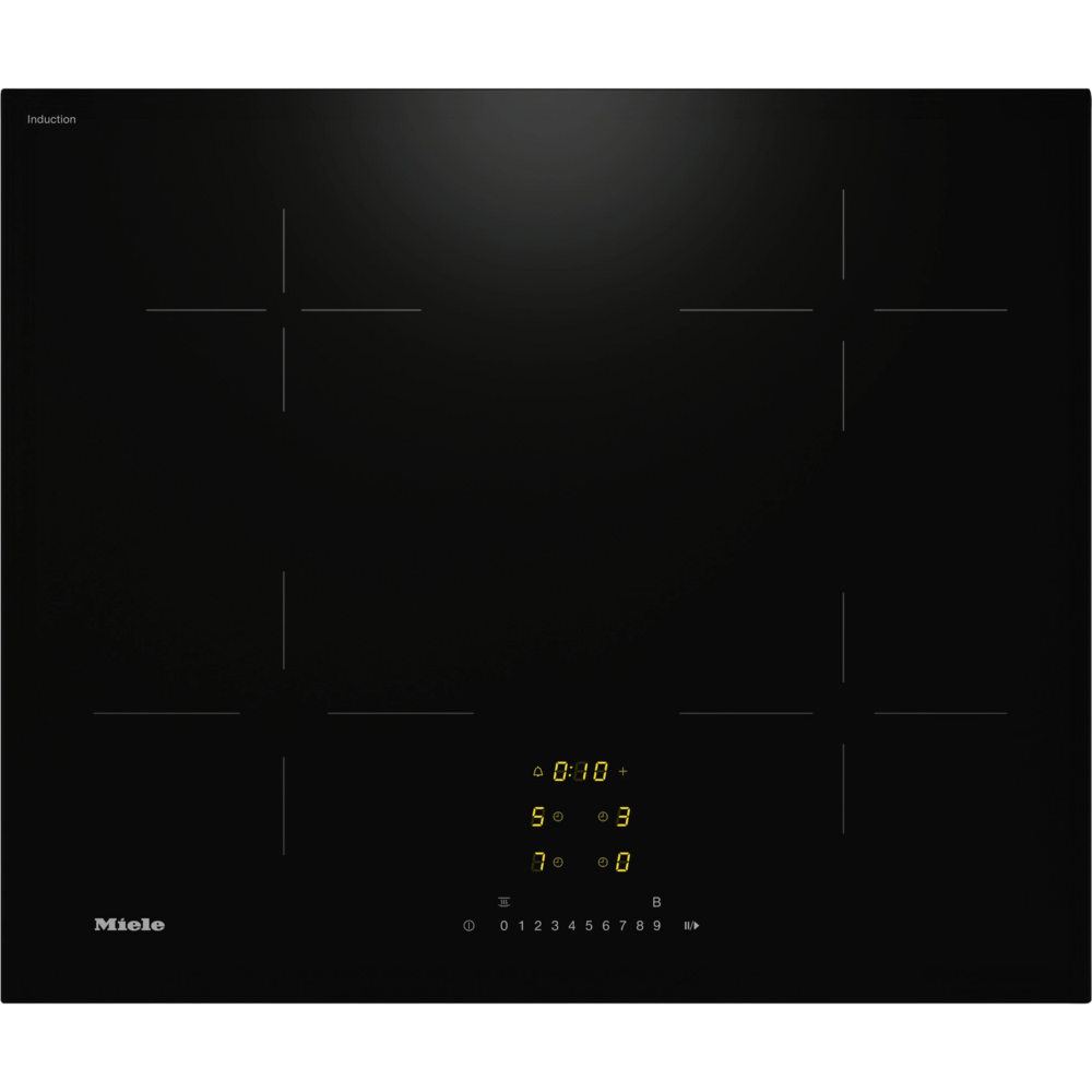 כיריים אינדוקציה 62 ס"מ עם 4 מוקדי בישול Miele KM7361 FL תוצרת גרמניה - תלת פאזי - צבע שחור - יבואן רשמי