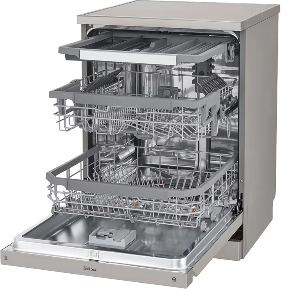 מדיח כלים 14 מערכות כלים LG DFC435FP - גימור נירוסטה - יבואן רשמי