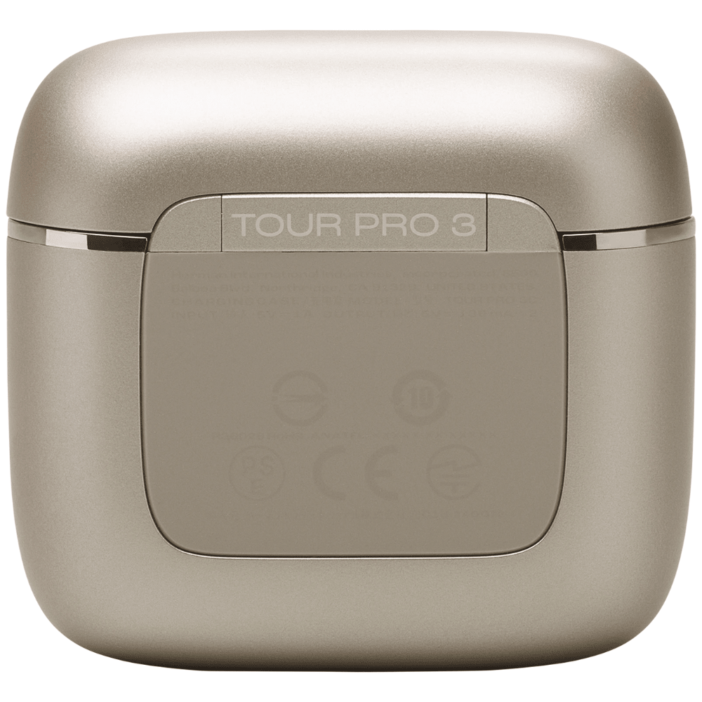אוזניות אלחוטיות עם כיסוי חכם ומשתיק רעשים JBL Tour Pro 3 TWS - צבע בז - K.B.V