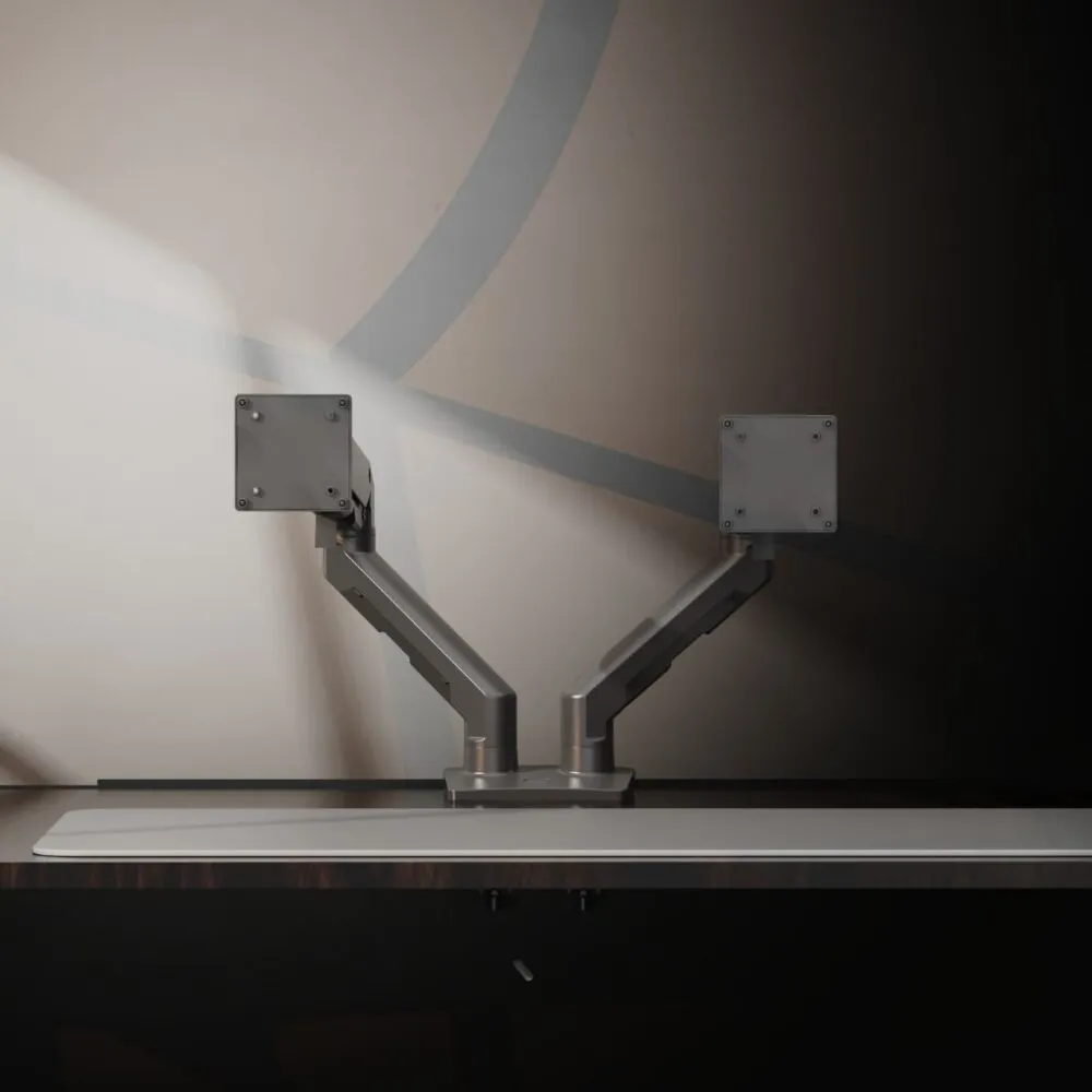 זרוע כפולה ארוכה ל2 מסכי מחשב בגודל 27″ עד 34″ NB - North Bayou NB-G65 - יבואן רשמי