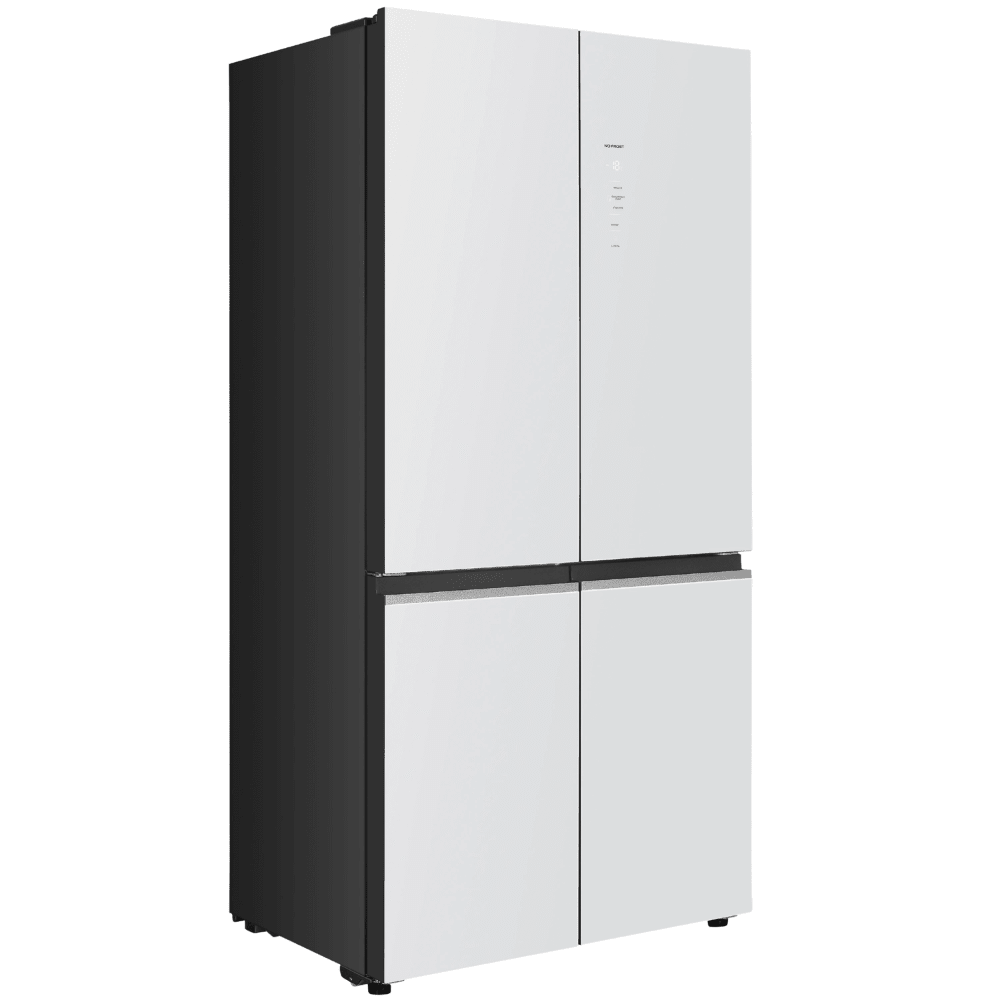 מקרר 4 דלתות מקפיא תחתון 600 ליטר נטו Electra EL6700GW - גימור זכוכית לבנה - K.B.V