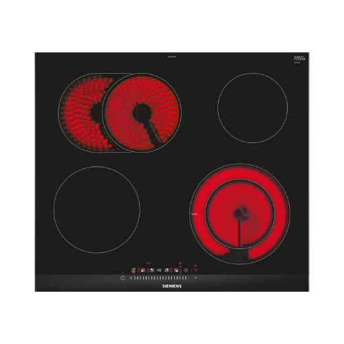 כיריים קרמיות 4 להבות 60 ס״מ סימנס Siemens ET675FNP1C תלת פאזי - תוצרת גרמניה - יבואן רשמי