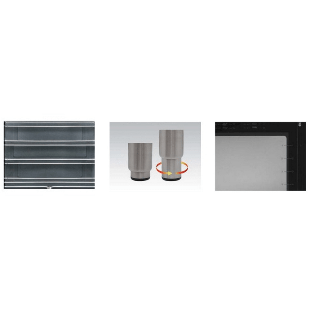 תנור משולב כיריים גז - 5 להבות LaCasa LC9060RB שחור כפרי - K.B.V