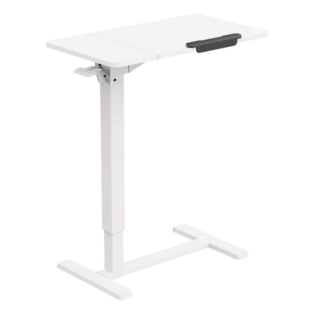 שולחן צד נייד מתכוונן בגובה עם הטייה Lumi Legend / Brateck FMT02-03 White - יבואן רשמי