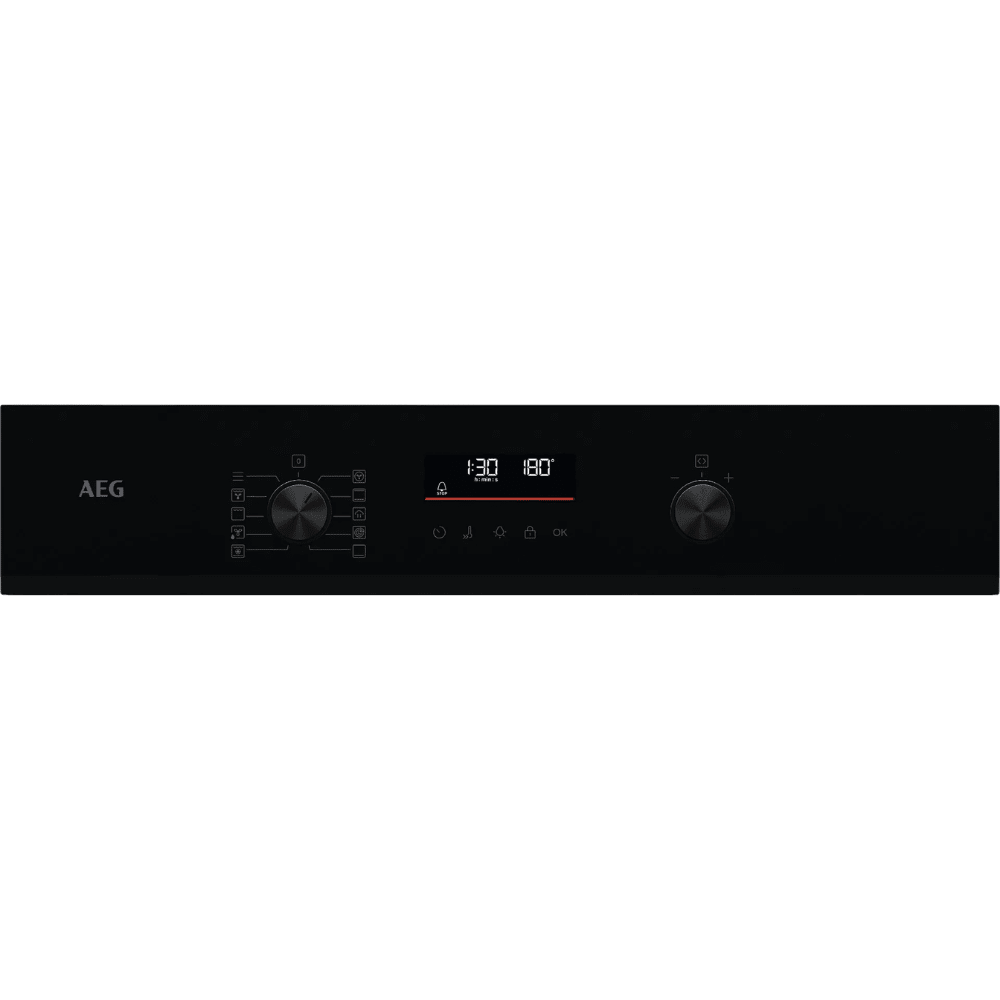 תנור בנוי פירוליטי 71 ליטר דגם AEG ABA55411B זכוכית שחורה - K.B.V