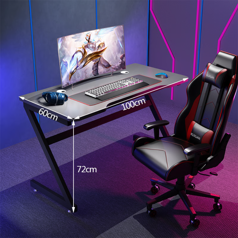 שולחן מחשב MSH-12-2 רוחב 1 מטר ROSSO ITALY - צבע אפור - יבואן רשמי