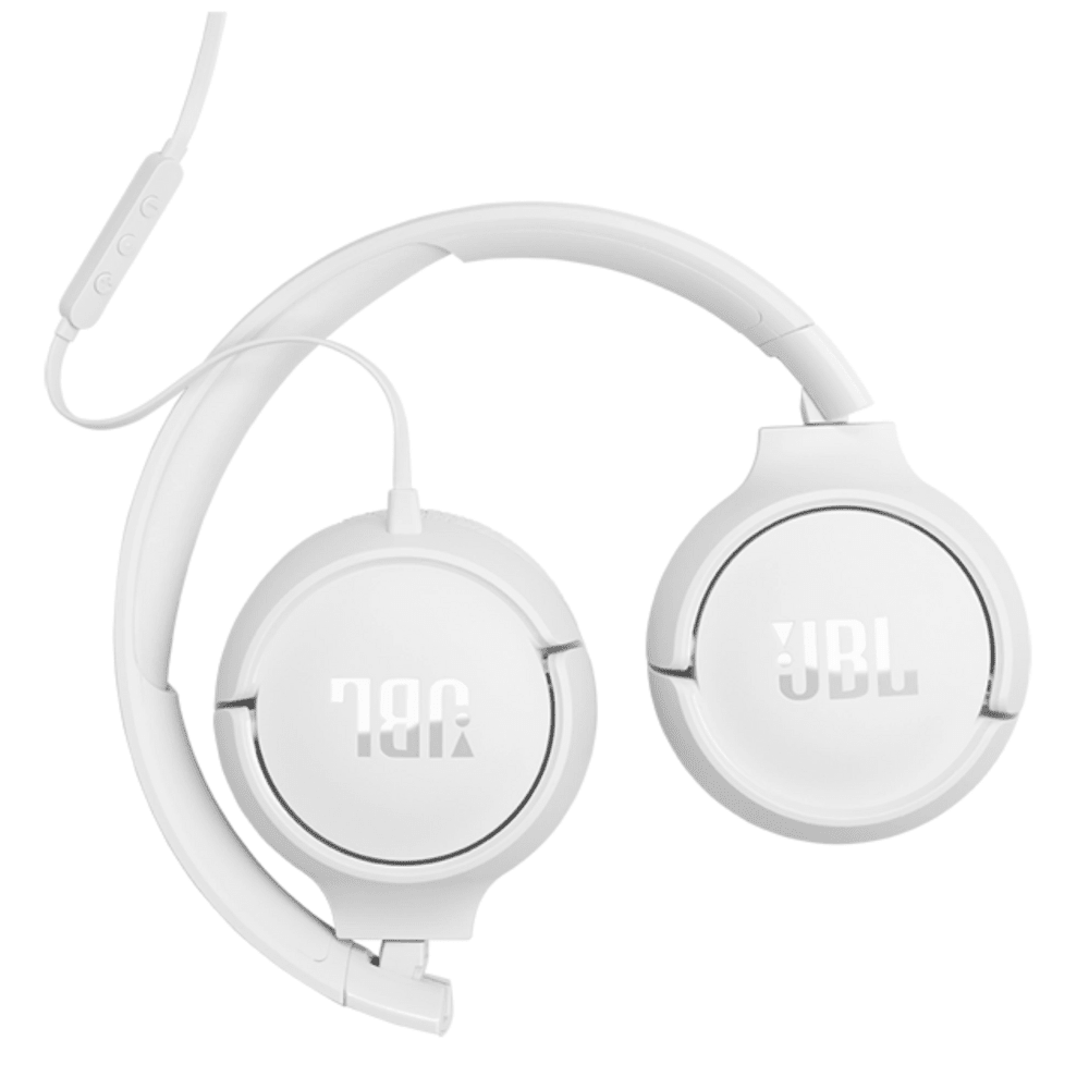 אוזניות קשת חוטיות JBL Tune 520C USB-C - צבע לבן - K.B.V