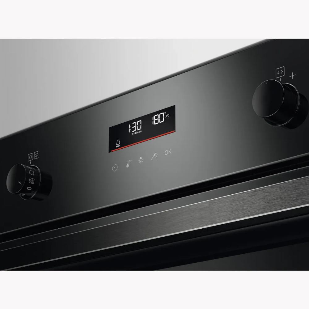 תנור בנוי פירוליטי 71 ליטר דגם AEG BPE255636B זכוכית שחורה - יבואן רשמי