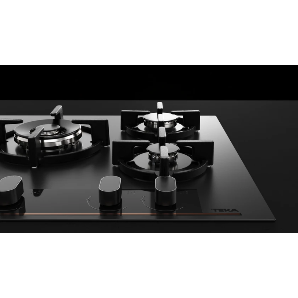 כיריים גז 5 להבות זכוכית שחור מט GBC-75G1 TEKA - יבואן רשמי