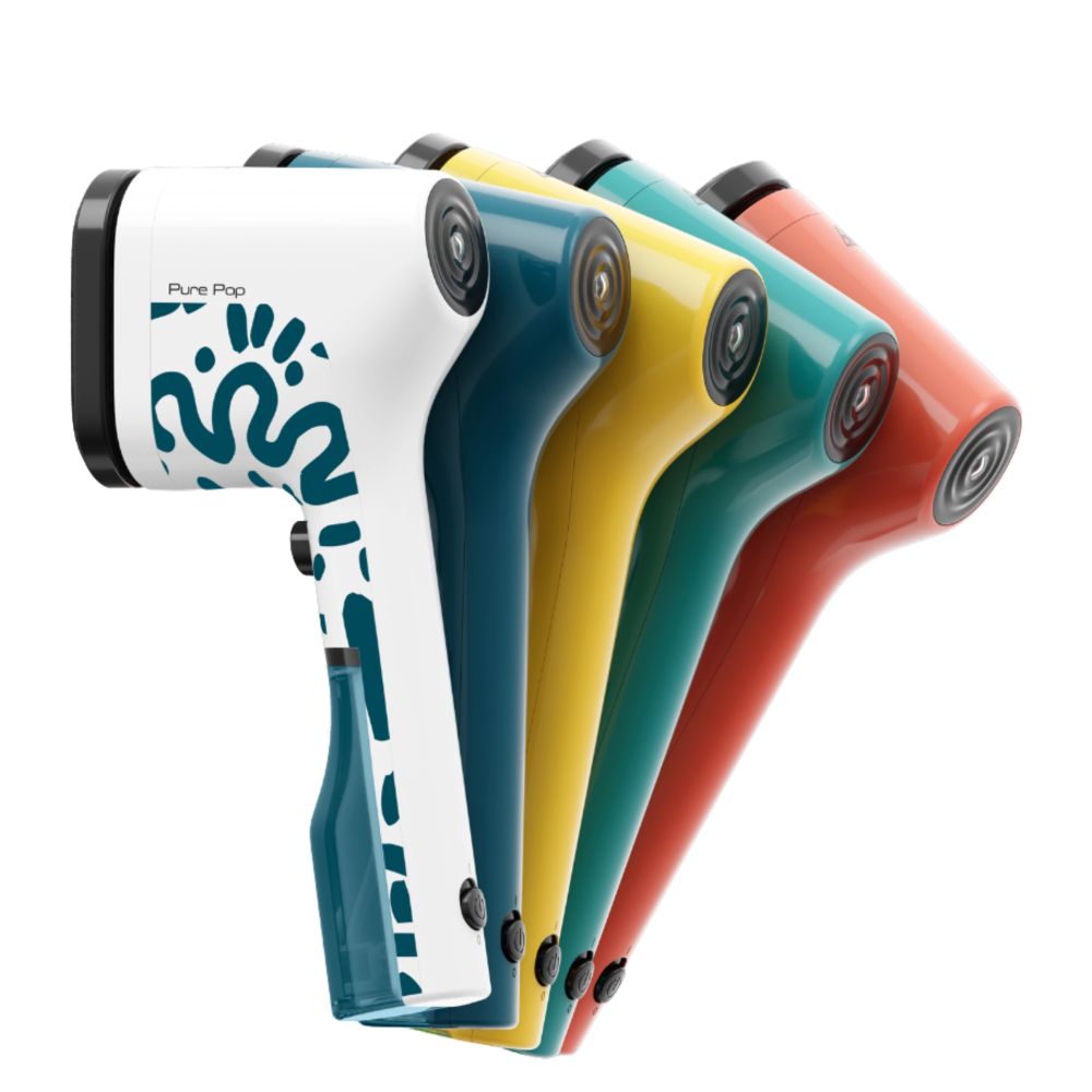 מגהץ קיטור אנכי Tefal Pure Pop DT2040M0 - צבע לבן עם פסים כחולים אחריות ע"י - יבואן הרשמי