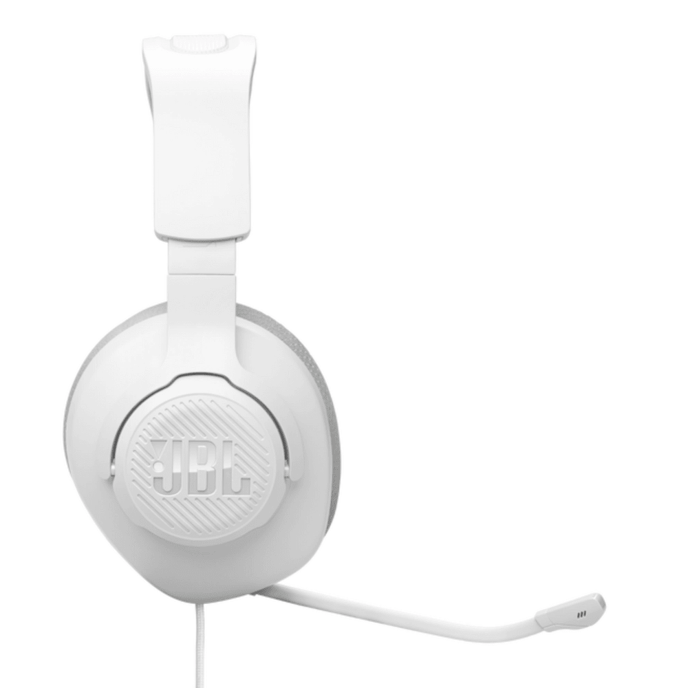 אוזניות גיימינג חוטיות JBL QUANTUM 100M2 - צבע לבן - K.B.V