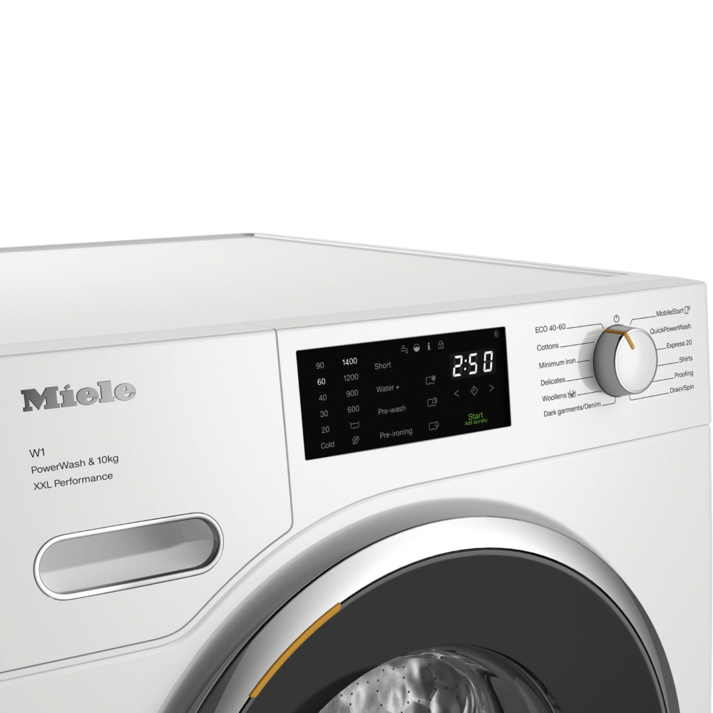 מכונת כביסה פתח חזית 10 ק"ג Miele WWK 360 WCS במהירות 1400 סל"ד - תוצרת גרמניה - צבע לבן