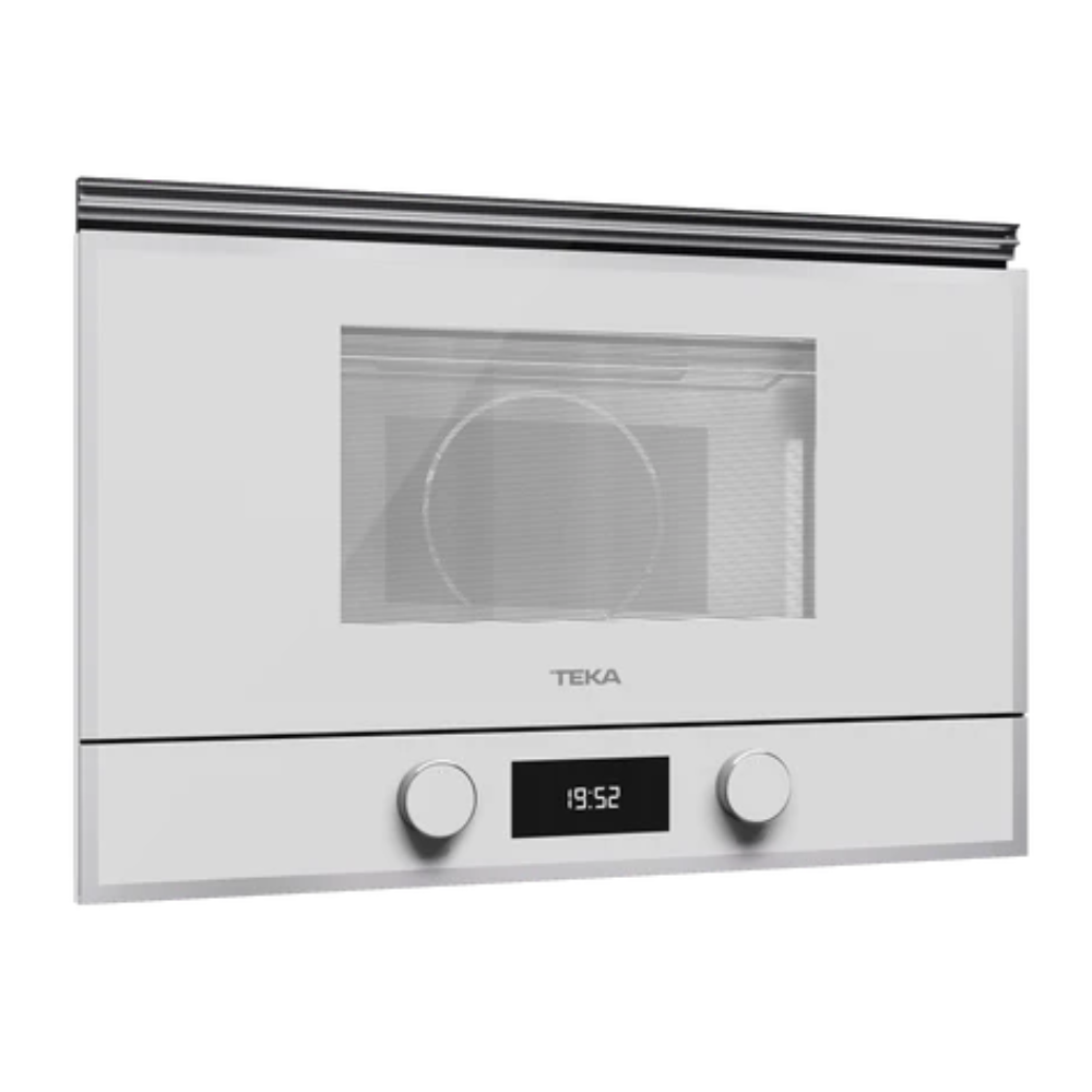 מיקרוגל משולב גריל בנוי גובה 38 ס”מ Teka תקה ML 822 BIS white זכוכית לבנה - יבואן רשמי