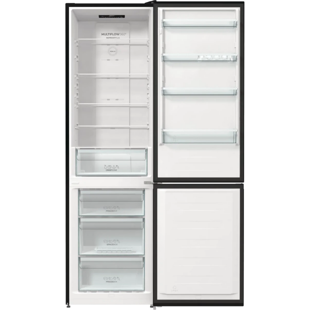 מקרר מקפיא תחתון 331 ליטר Gorenje HY-NRK6202EBXL4 - גימור נירוסטה מושחרת - יבואן רשמי