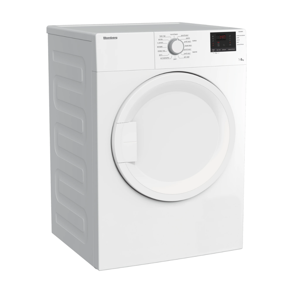 מייבש כביסה בלומברג 8 ק"ג דגם TGA180PZ לבן BLOMBERG - יבואן רשמי