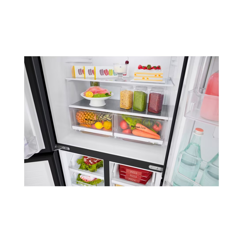 מקרר 4 דלתות - 530 ליטר LG GR-608WEDID זכוכית לבנה - יבואן רשמי