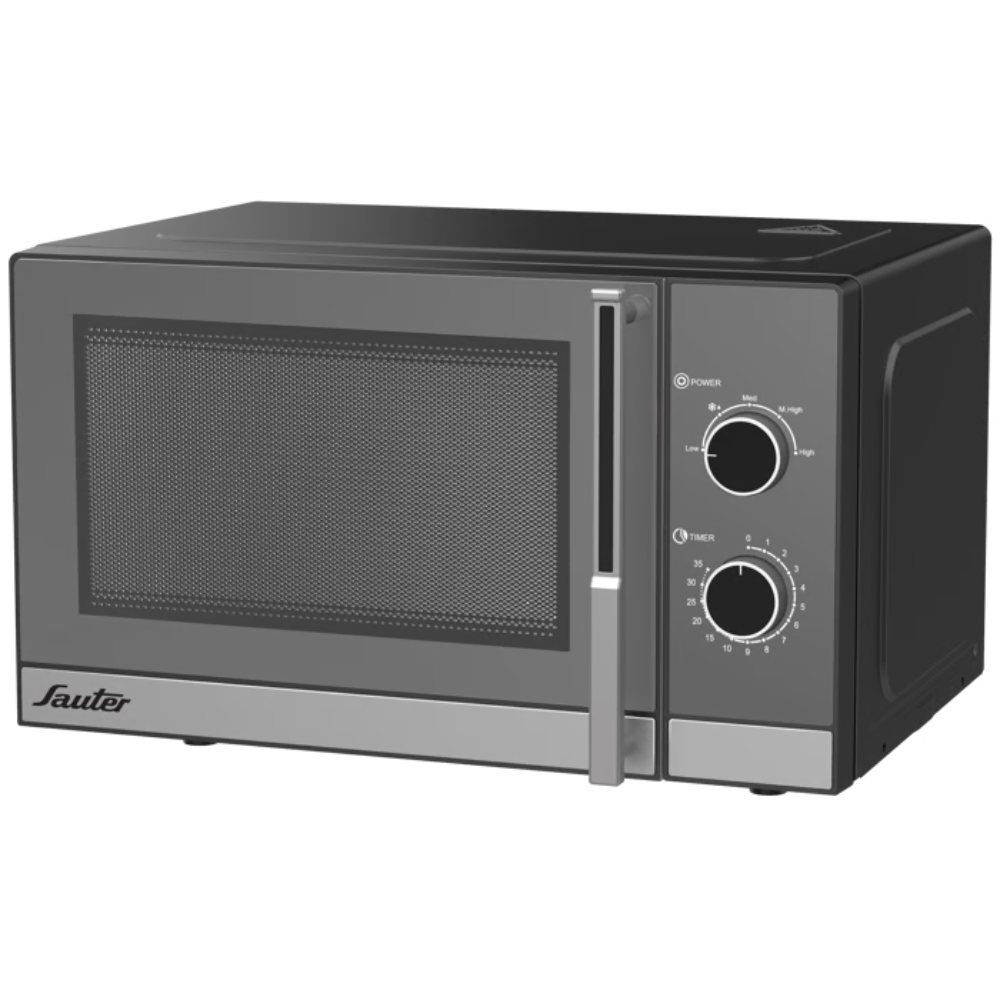 מיקרוגל מכני בנוי 23 ליטר Sauter MIC123M – צבע אפור אחריות ע"י - יבואן הרשמי