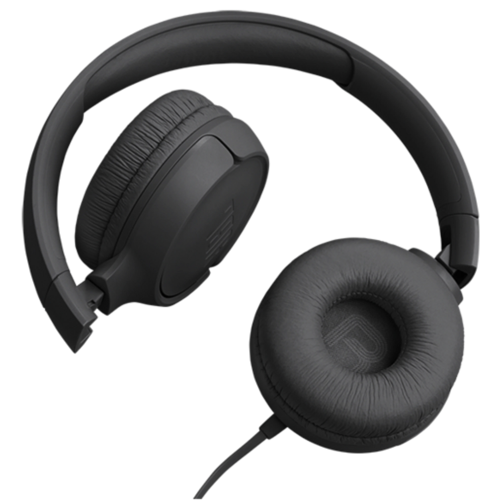 אוזניות קשת חוטיות JBL Tune 520C USB-C - צבע שחור שנה אחריות ע"י - יבואן הרשמי