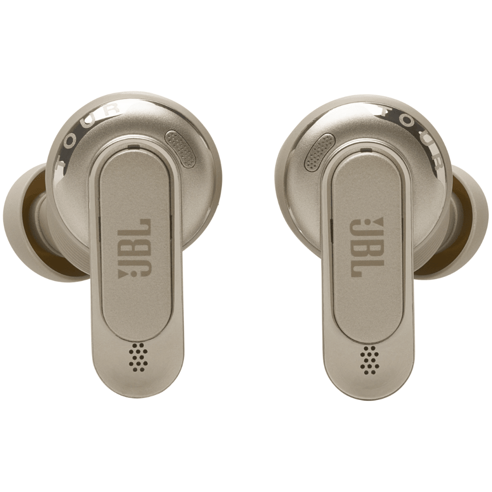 אוזניות אלחוטיות עם כיסוי חכם ומשתיק רעשים JBL Tour Pro 3 TWS - צבע בז - K.B.V