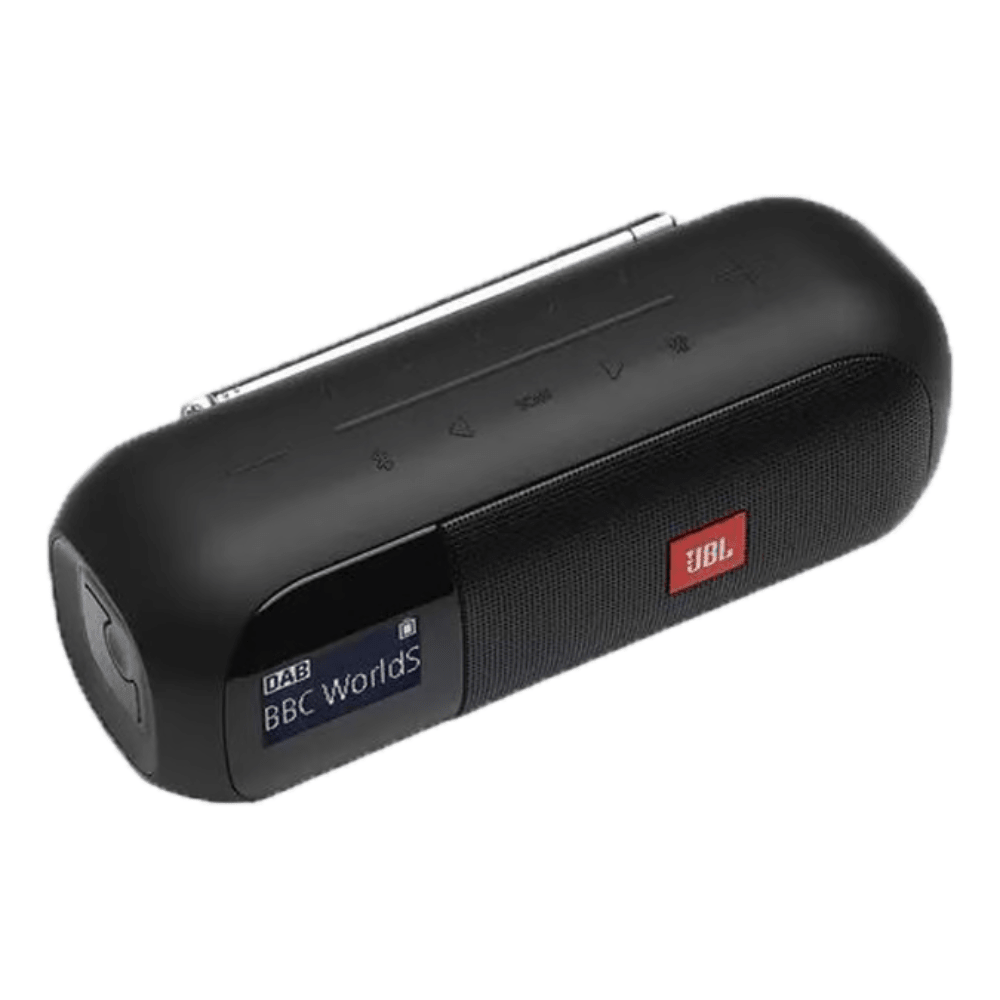 רמקול נייד כולל רדיו JBL Tuner 2 - צבע שחור - K.B.V