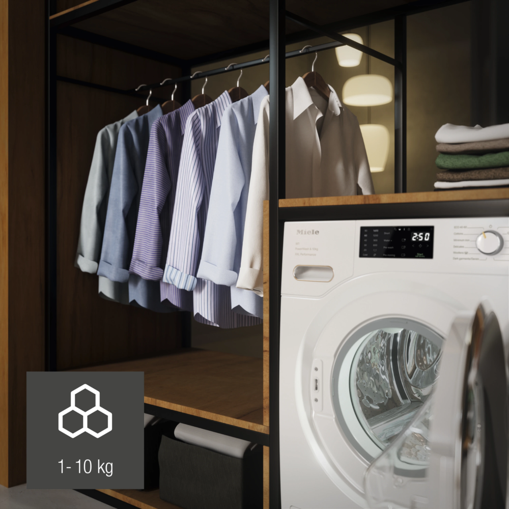 מכונת כביסה פתח חזית 10 ק"ג Miele WWK 360 WCS במהירות 1400 סל"ד - תוצרת גרמניה - צבע לבן