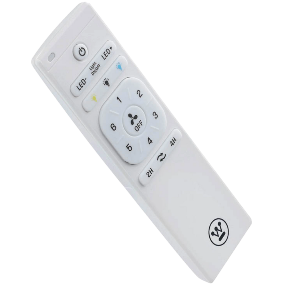 מאוורר תקרה ותאורה פנים/ חוץ עם שלט Westinghouse jessica 52" 24W - צבע לבן שנתיים אחריות ע"י - יבואן הרשמי