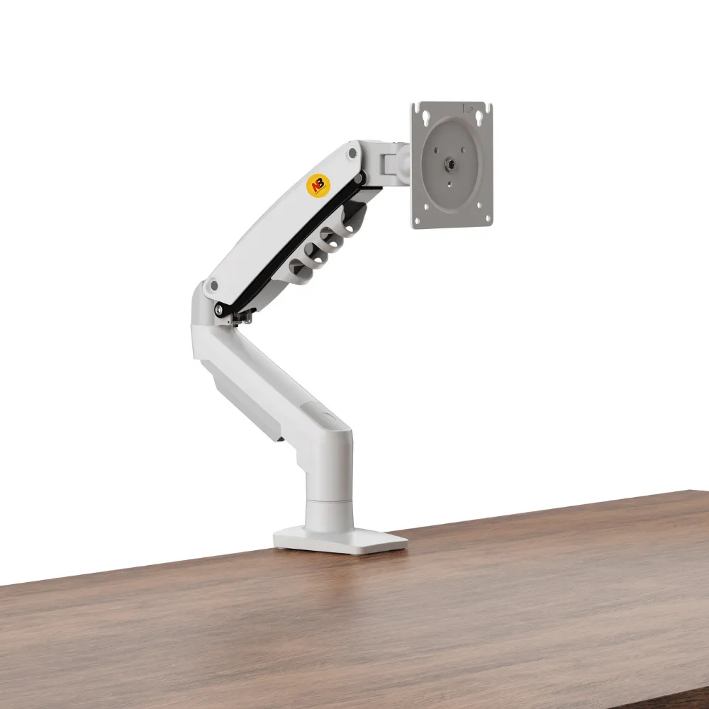 זרוע שולחנית דו מפרקית ארגונומית בצבע לבן למסך מחשב עד 30″ NB - North Bayou NB-F80 White - יבואן רשמי