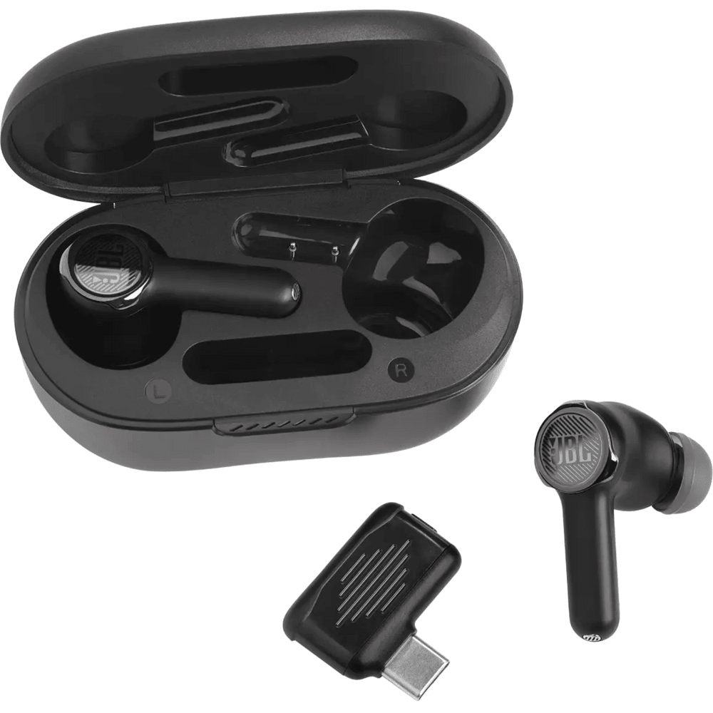 אוזניות גיימינג אלחוטיות JBL Quantum TWS - צבע שחור - K.B.V