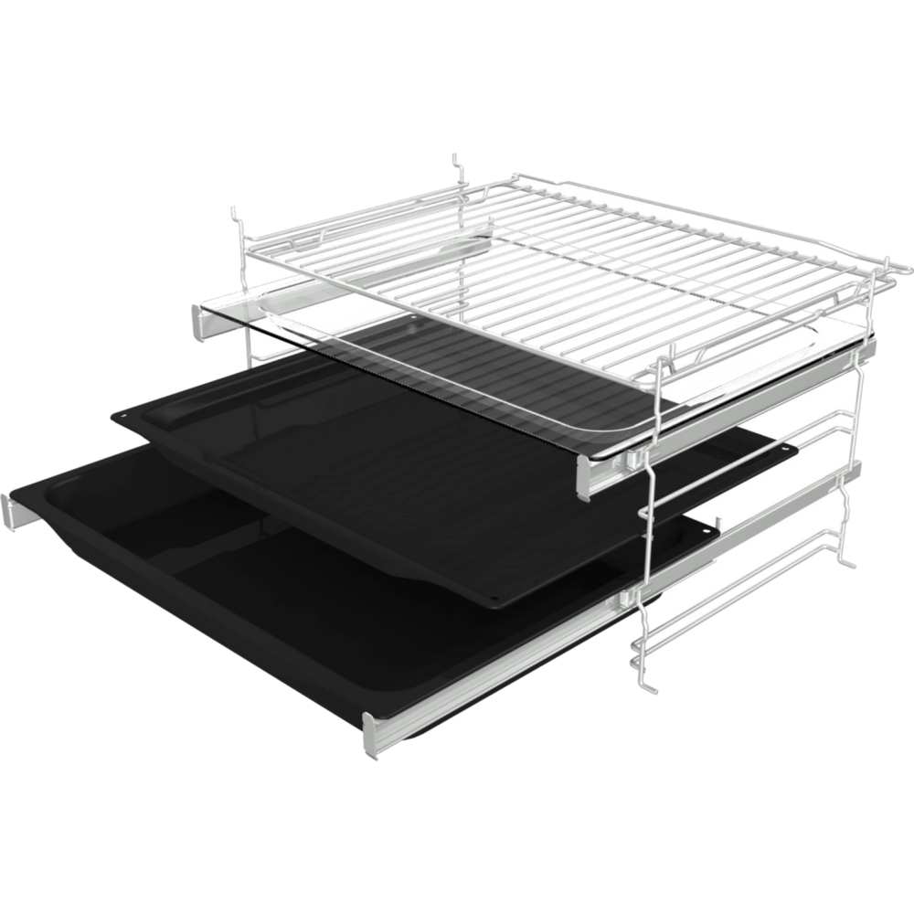 תנור בנוי 77 ליטר 60 ס"מ Gorenje BOS6737E20FBG - גימור זכוכית שחורה חמש שנות אחריות - יבואן רשמי