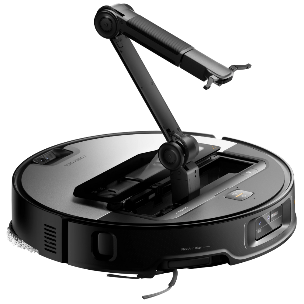 שואב אבק רובוטי עם זרוע נשלף Roborock Saros Z70 - צבע שחור אחריות ע"י - יבואן הרשמי