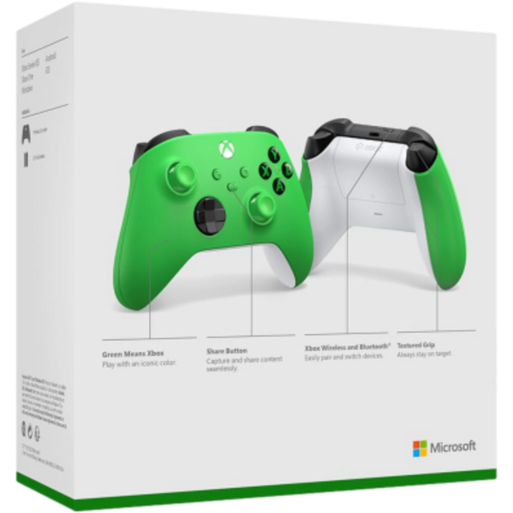 בקר אלחוטי XBOX Wireless Controller - צבע ירוק שנה אחריות ע"י - יבואן הרשמי