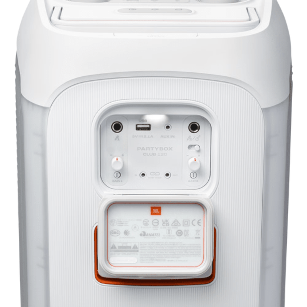 בידורית ניידת JBL PartyBox Club 120 IPX4 160W - צבע לבן - K.B.V