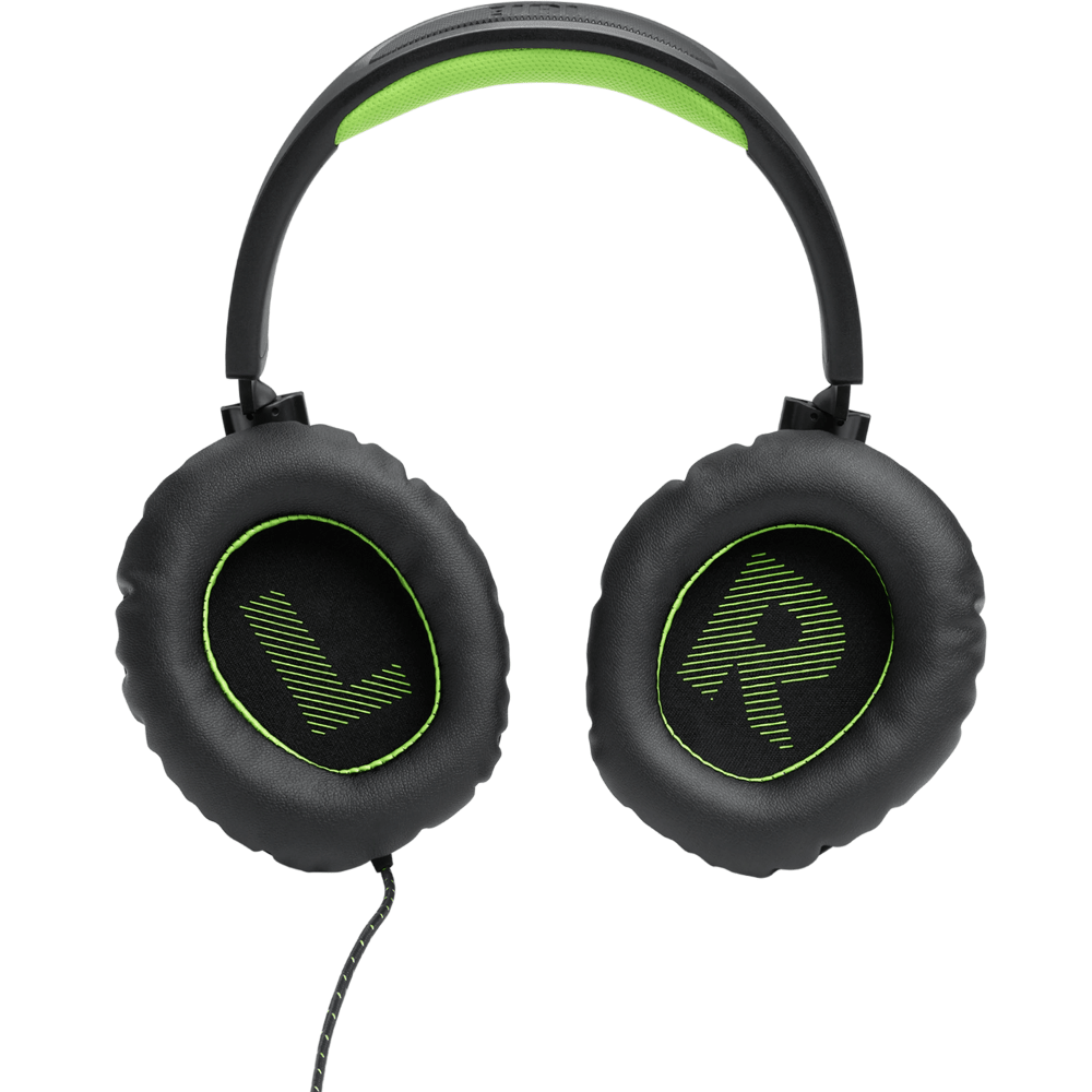 אוזניות גיימינג JBL Quantum 100x - צבע שחור ירוק - K.B.V