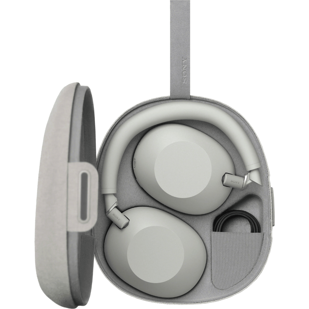 אוזניות קשת אלחוטיות Sony WH-1000XM6 - צבע כסוף פלטינה - K.B.V