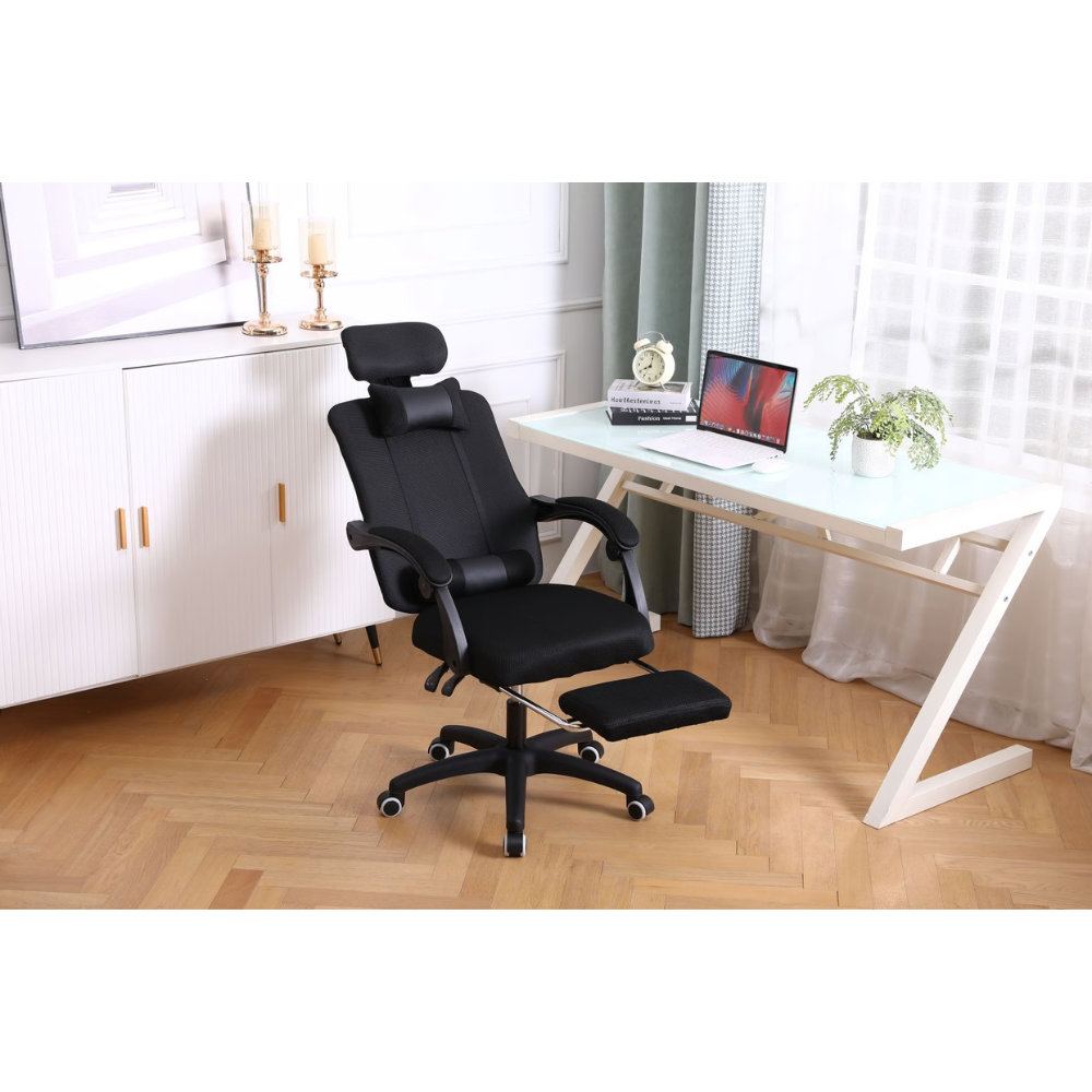 כסא מנהל אורטופדי Rosso Italy MSH-3-65 - צבע שחור - יבואן רשמי