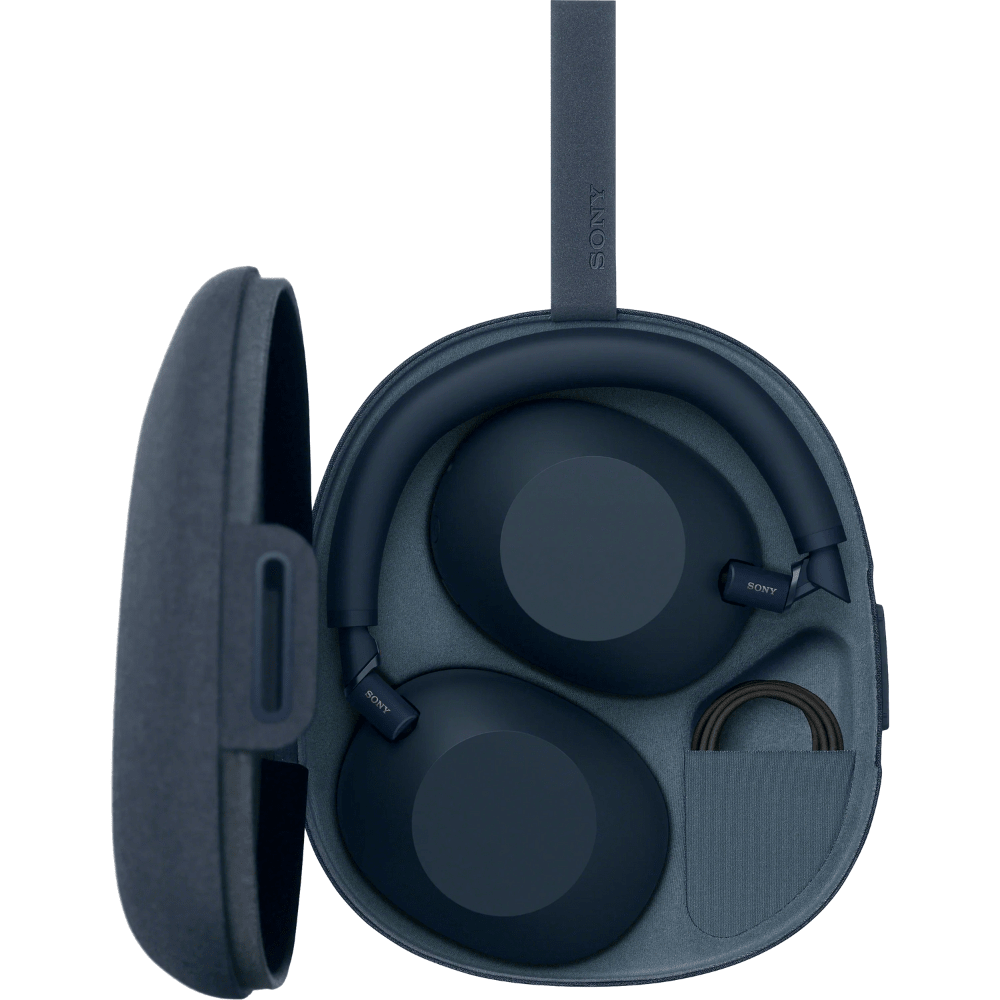 אוזניות קשת אלחוטיות Sony WH-1000XM6 - צבע כחול חצות - K.B.V