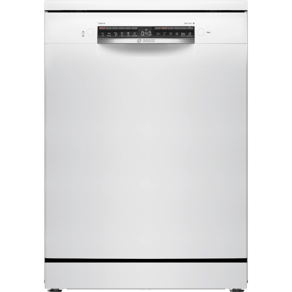 מדיח כלים עומד רחב 60 ס''מ Bosch Series 4 SMS4HKW07E - צבע לבן - תוצרת פולין - אחריות יבואן רשמי BSH