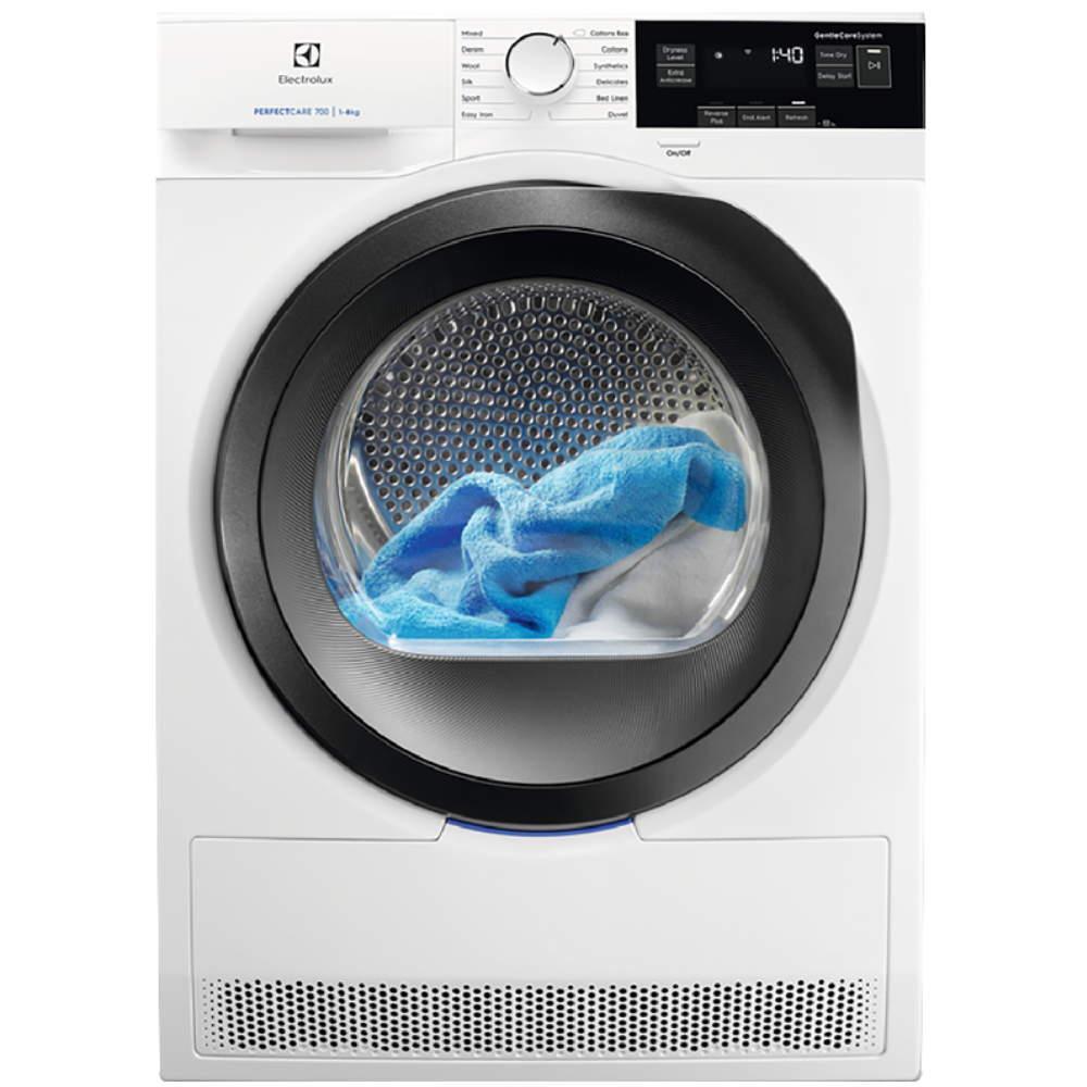 מייבש כביסה 8 ק"ג Heat Pump דגם Electrolux EW7H3863RBM אלקטרולוקס - יבואן רשמי