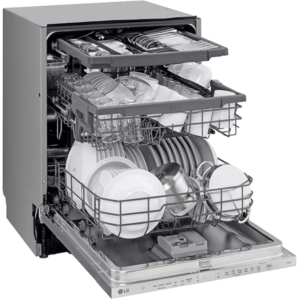 מדיח כלים רחב אינטגרלי מלא 14 מערכות כלים LG DBC513TS - K.B.V