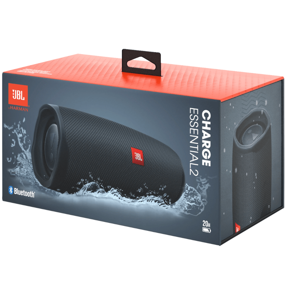 רמקול אלחוטי JBL Charge Essential 2 IPX7 40W - צבע שחור - K.B.V