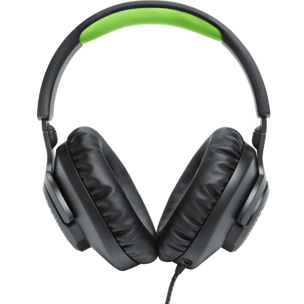 אוזניות גיימינג JBL Quantum 100x - צבע שחור ירוק - K.B.V