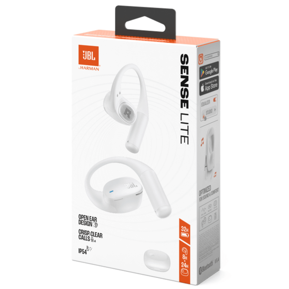 אוזניות אלחוטיות JBL SENSE LITE TWS IP54 - צבע לבן - K.B.V