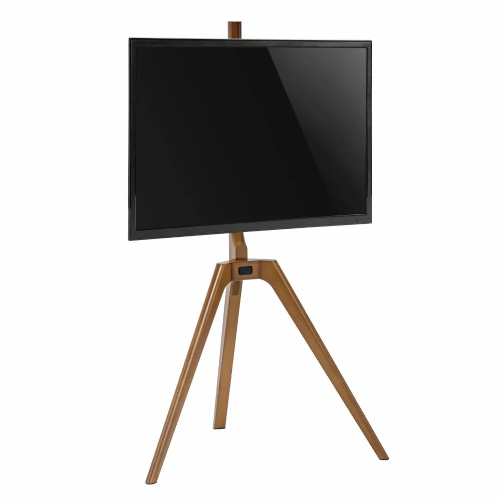 מעמד סטודיו מעץ מלא לגודל מסך עד 65″ Lumi Legend / Brateck FS35-44F-01 Black - יבואן רשמי