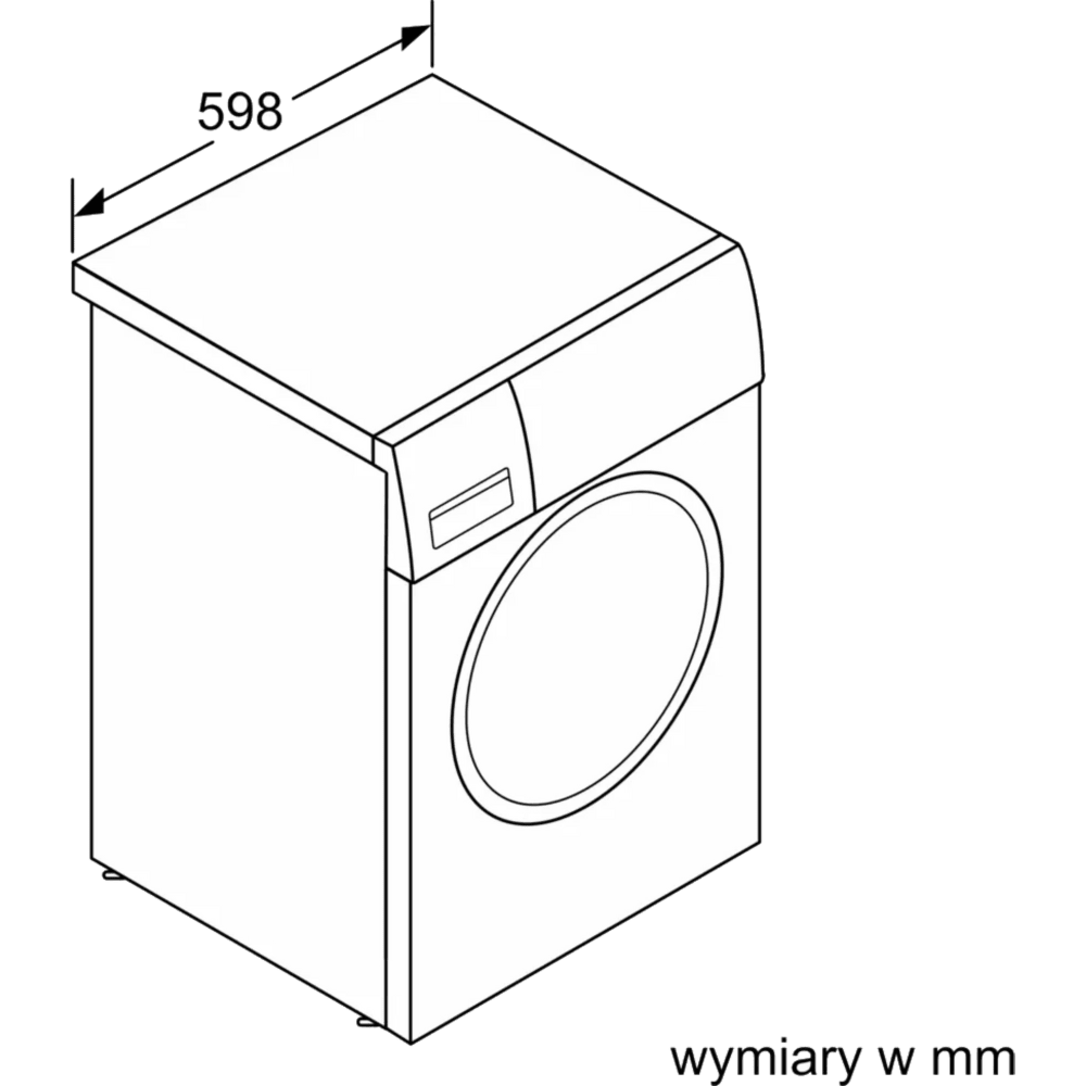 מכונת כביסה פתח חזית 8 ק"ג Bosch WGE03201PL במהירות 1200 סל"ד - צבע לבן - K.B.V